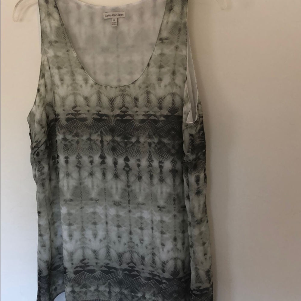 Hi-lo printed, lined tank